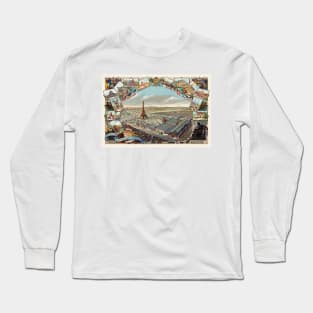 Exposition Universelle de Paris Vintage Poster 1889 Long Sleeve T-Shirt